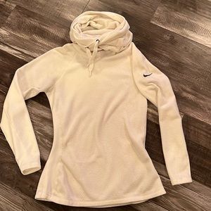 Nike Cowell neck Fleece. Cream colored Sz. M